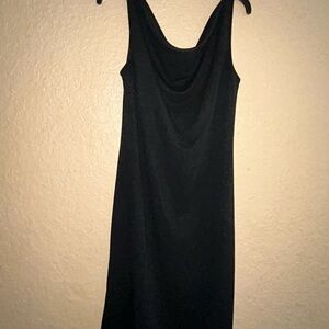 Express Black Cowl Neck Sheath Dress
